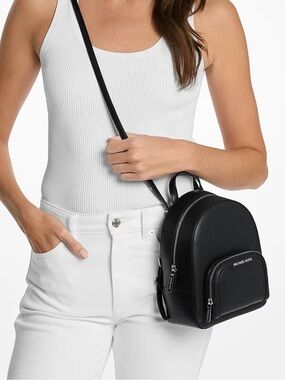 NWT $398 Michael Kors extra small CONVERTIBLE backpack, black